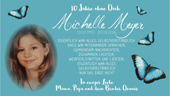 Todesanzeige von Michelle Meyer von HNA