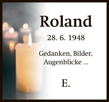 Todesanzeige von Roland  von HNA