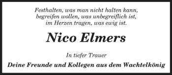 Todesanzeige von Nico Elmers von KRZ