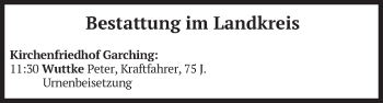 Todesanzeige von Bestattungen vom 10.01.2022 von merkurtz