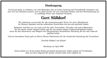 Todesanzeige von Gert Südorf von SAARBRÜCKER ZEITUNG