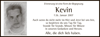 Todesanzeige von Kevin Ferlemann von MZV