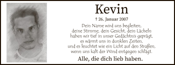 Todesanzeige von Kevin Ferlemann von MZV